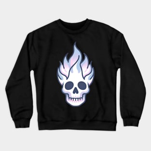 Flaming pastel skull Crewneck Sweatshirt